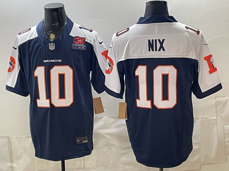 Men 2026 Denver Broncos #10 Nix blue Nike Limited NFL Jersey 0901006